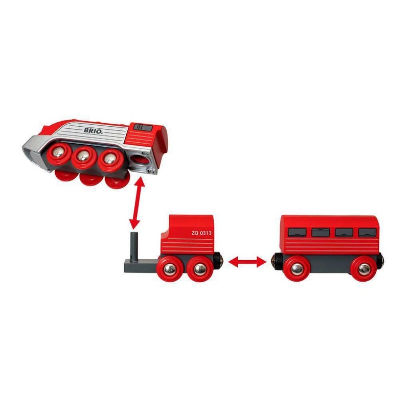 BRIO World 33557 - Streamline Train Set | 3-Piece Wooden Toy Set | Designed for Speed | Fine Craftsmanship | Great for Kids Ages 3 and Up - Image 3